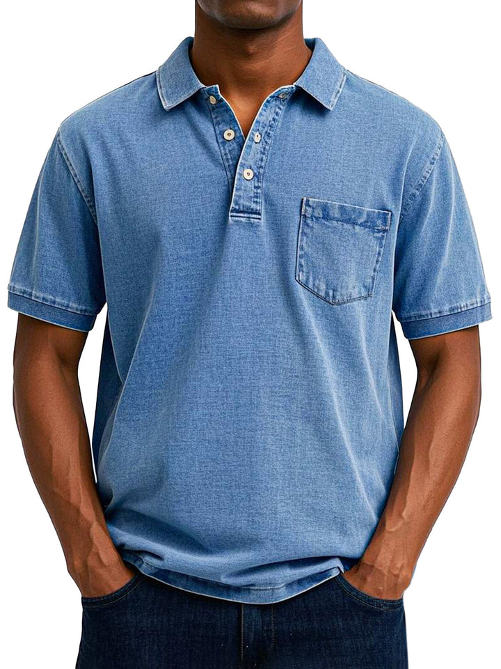Maxime - Vintage Casual Koszulka Polo Dla Mężczyzn