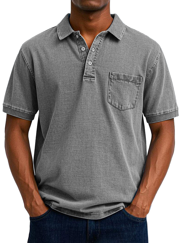 Maxime - Vintage Casual Koszulka Polo Dla Mężczyzn