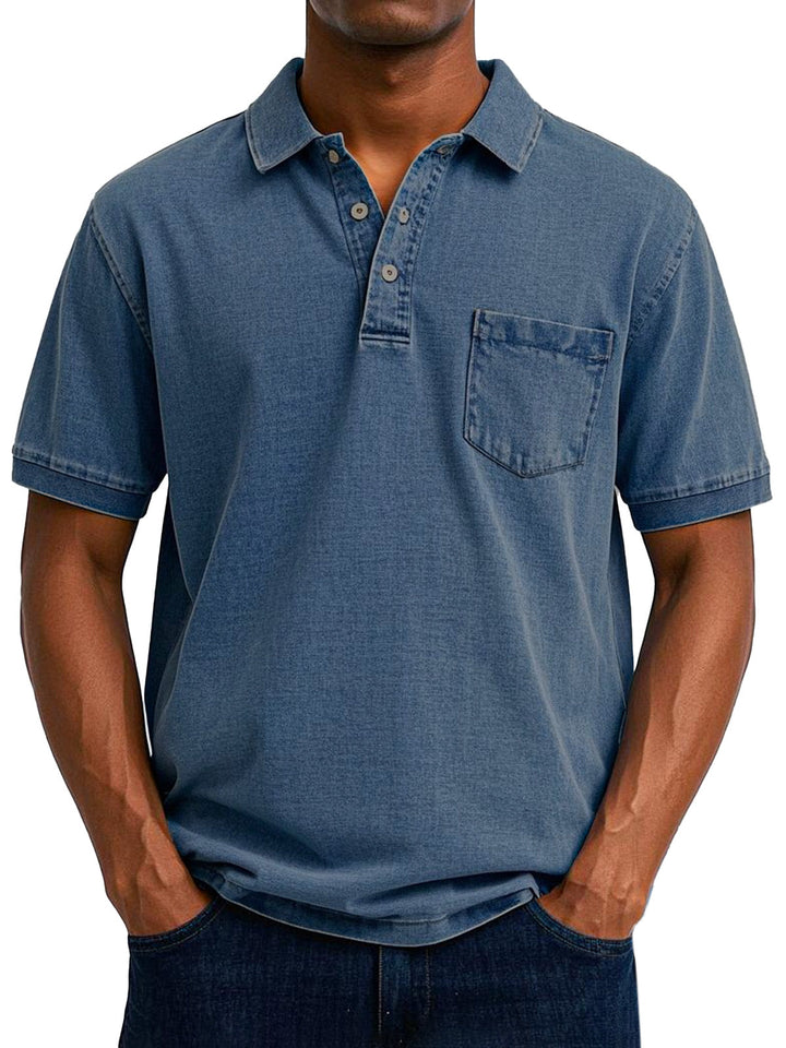 Maxime - Vintage Casual Koszulka Polo Dla Mężczyzn
