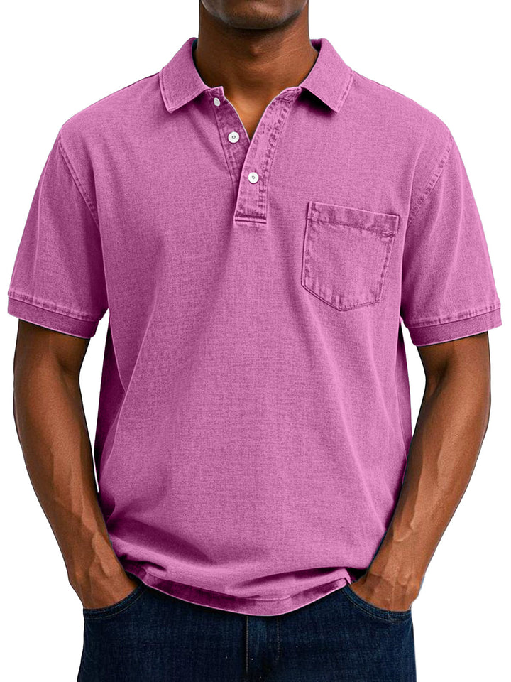 Maxime - Vintage Casual Koszulka Polo Dla Mężczyzn