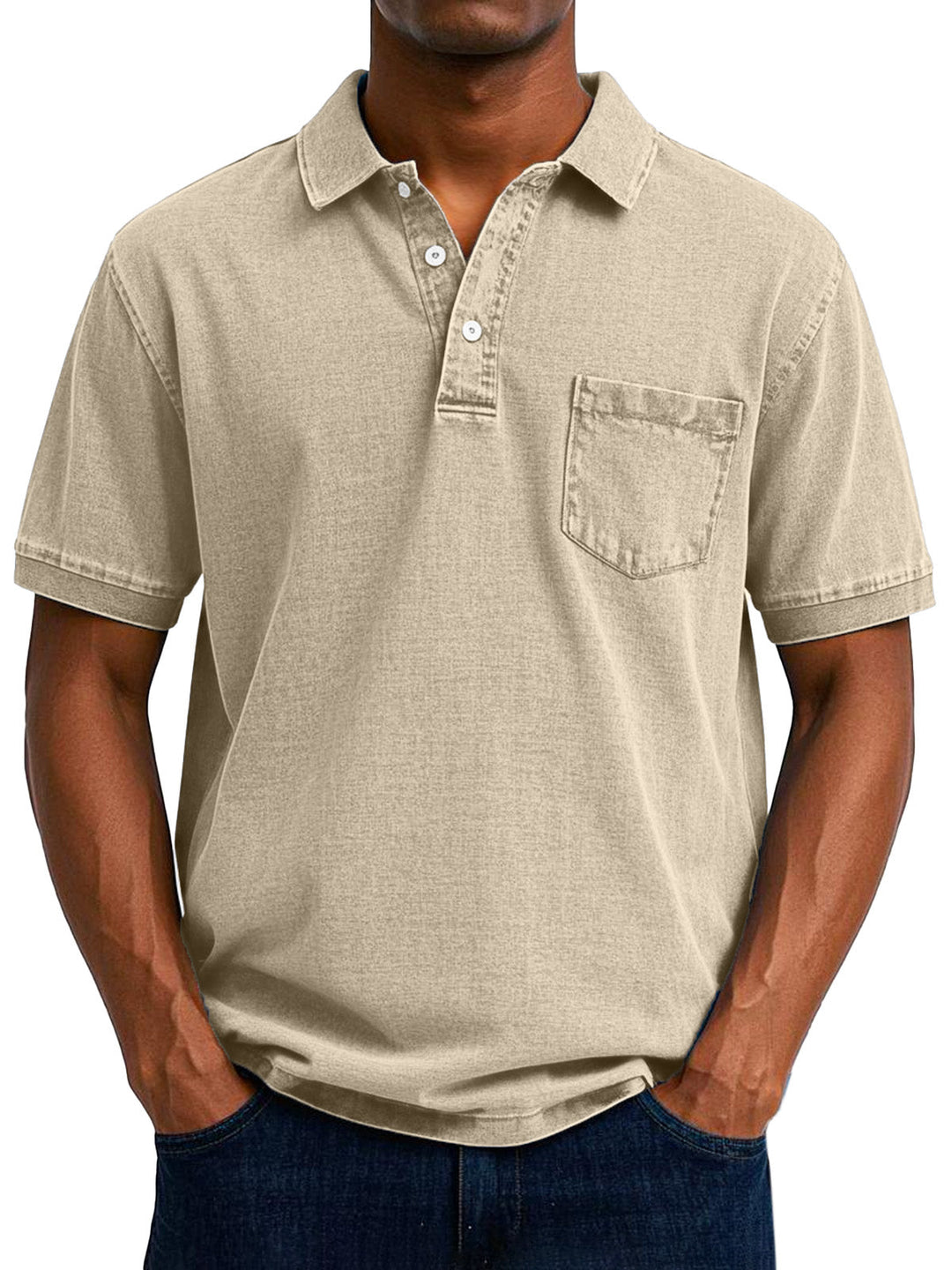Maxime - Vintage Casual Koszulka Polo Dla Mężczyzn