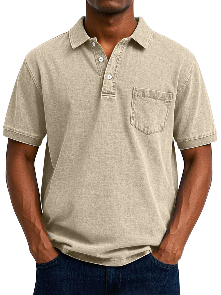 Maxime - Vintage Casual Koszulka Polo Dla Mężczyzn