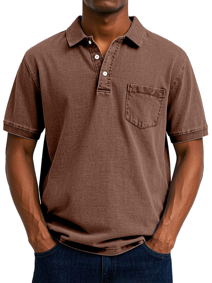 Maxime - Vintage Casual Koszulka Polo Dla Mężczyzn