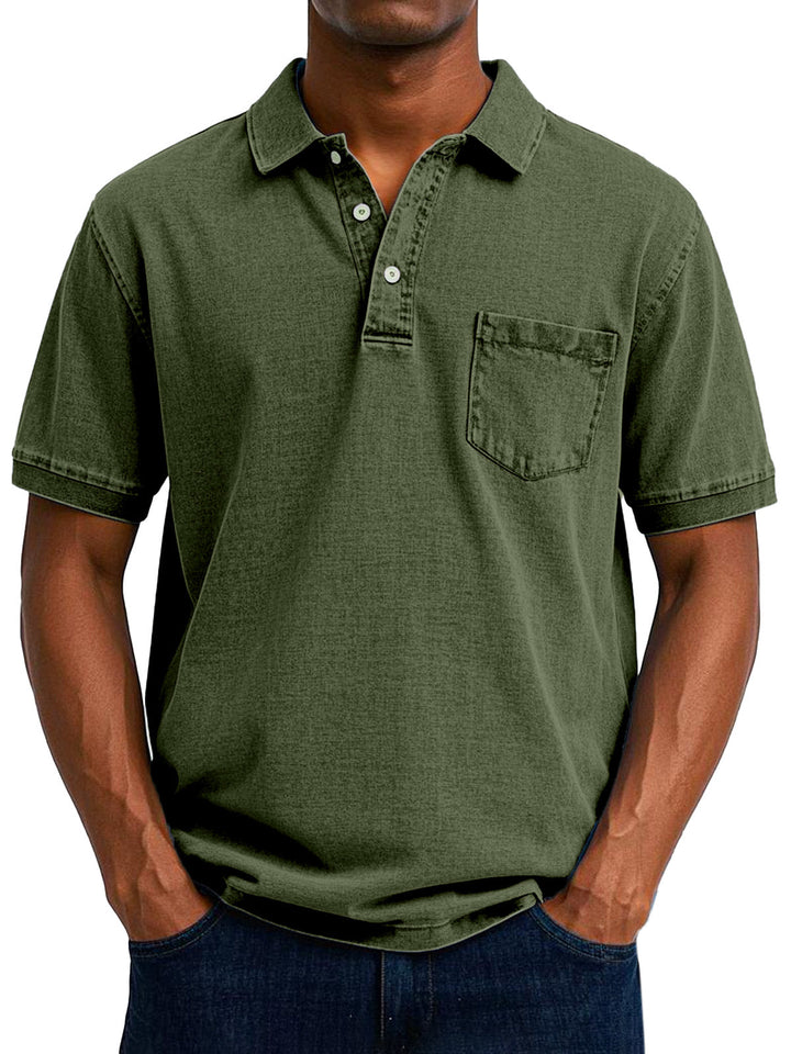 Maxime - Vintage Casual Koszulka Polo Dla Mężczyzn