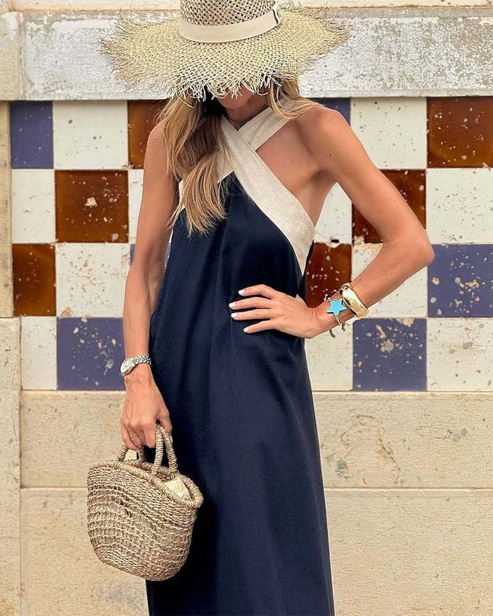 Sienna – Elegancka Sukienka z Odkrytymi Plecami