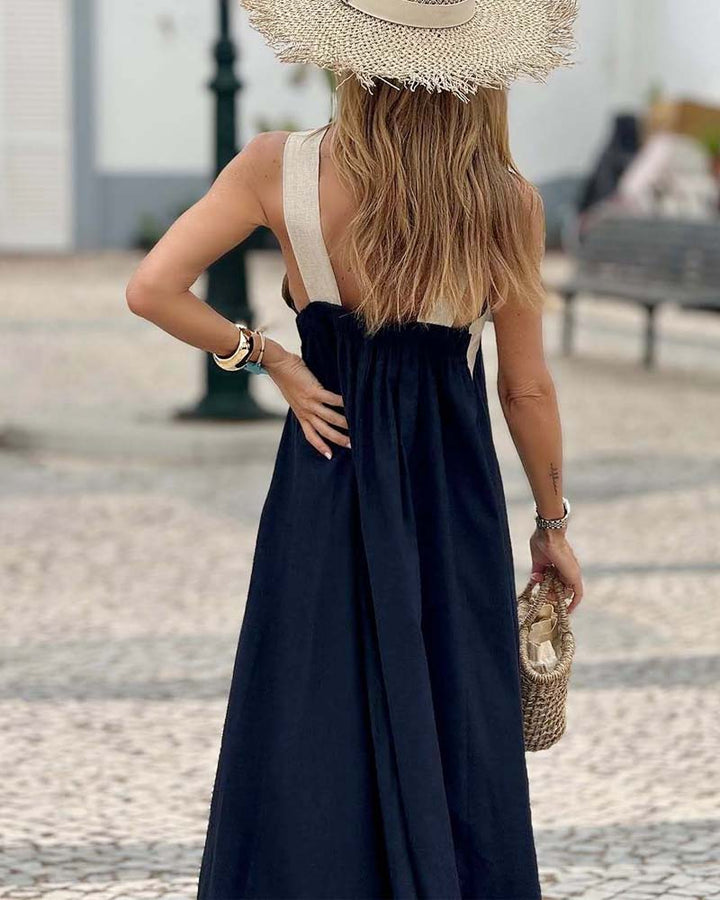 Sienna – Elegancka Sukienka z Odkrytymi Plecami