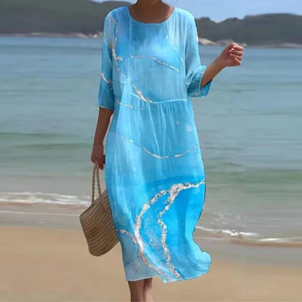 Natalia - Elegancka Sukienka Maskująca Brzuch