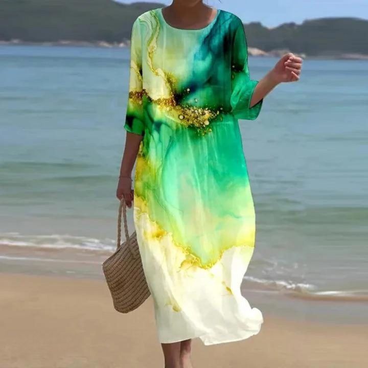 Natalia - Elegancka Sukienka Maskująca Brzuch