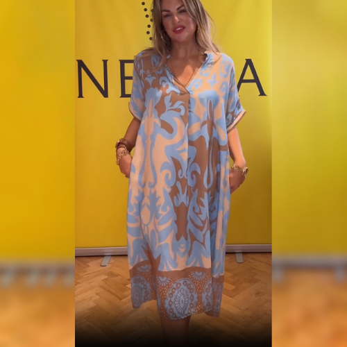 Nora – Elegancka Sukienka w Kwiaty