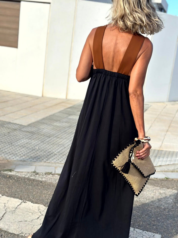 Sienna – Elegancka Sukienka z Odkrytymi Plecami