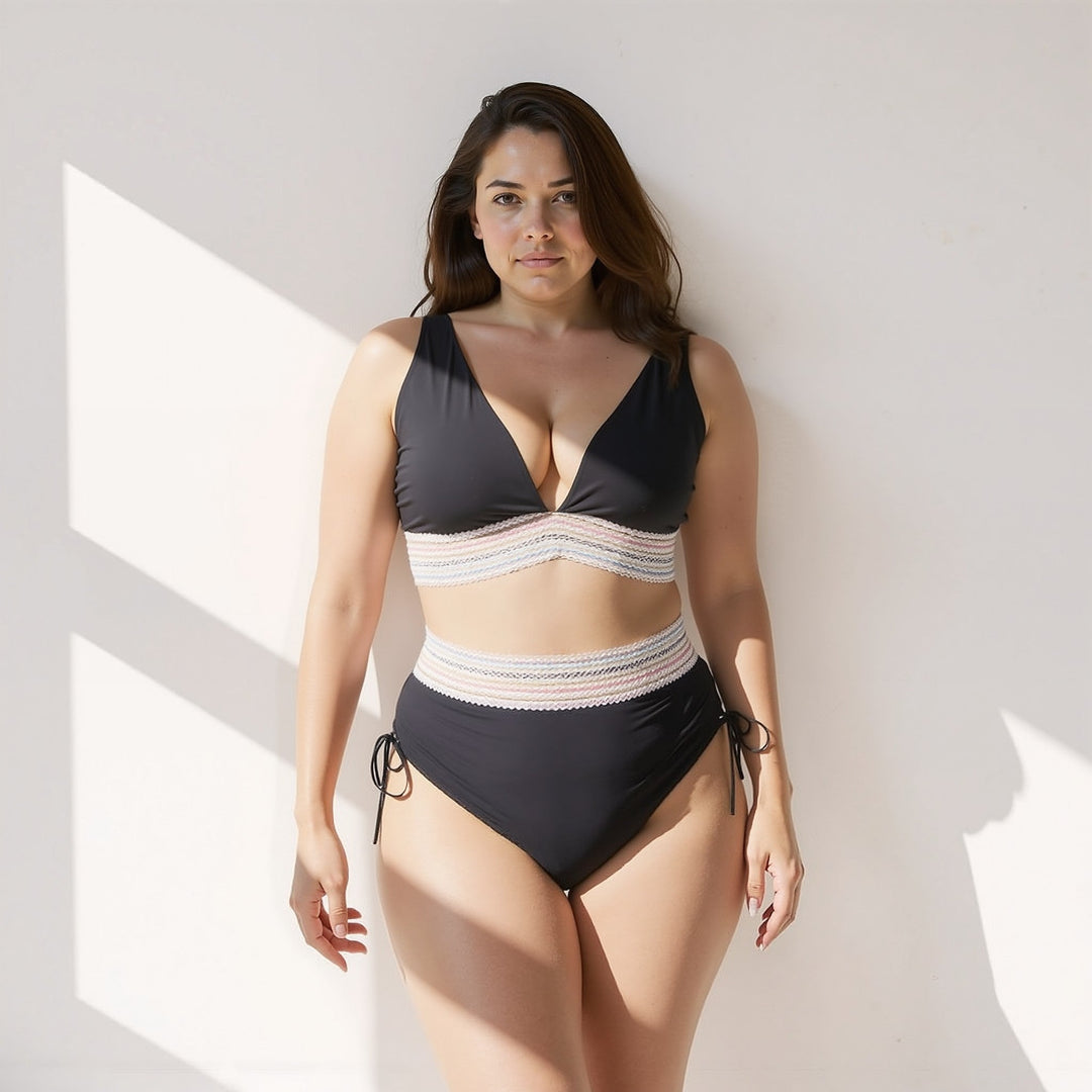 Noor – Zestaw Bikini z Wysokim Stanem