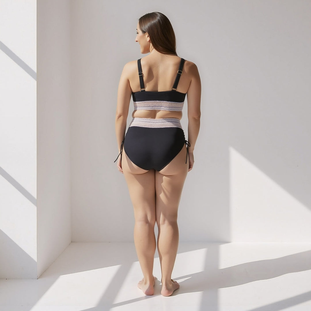 Noor – Zestaw Bikini z Wysokim Stanem