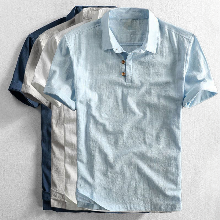 Amalfi – Lniana Koszulka Polo