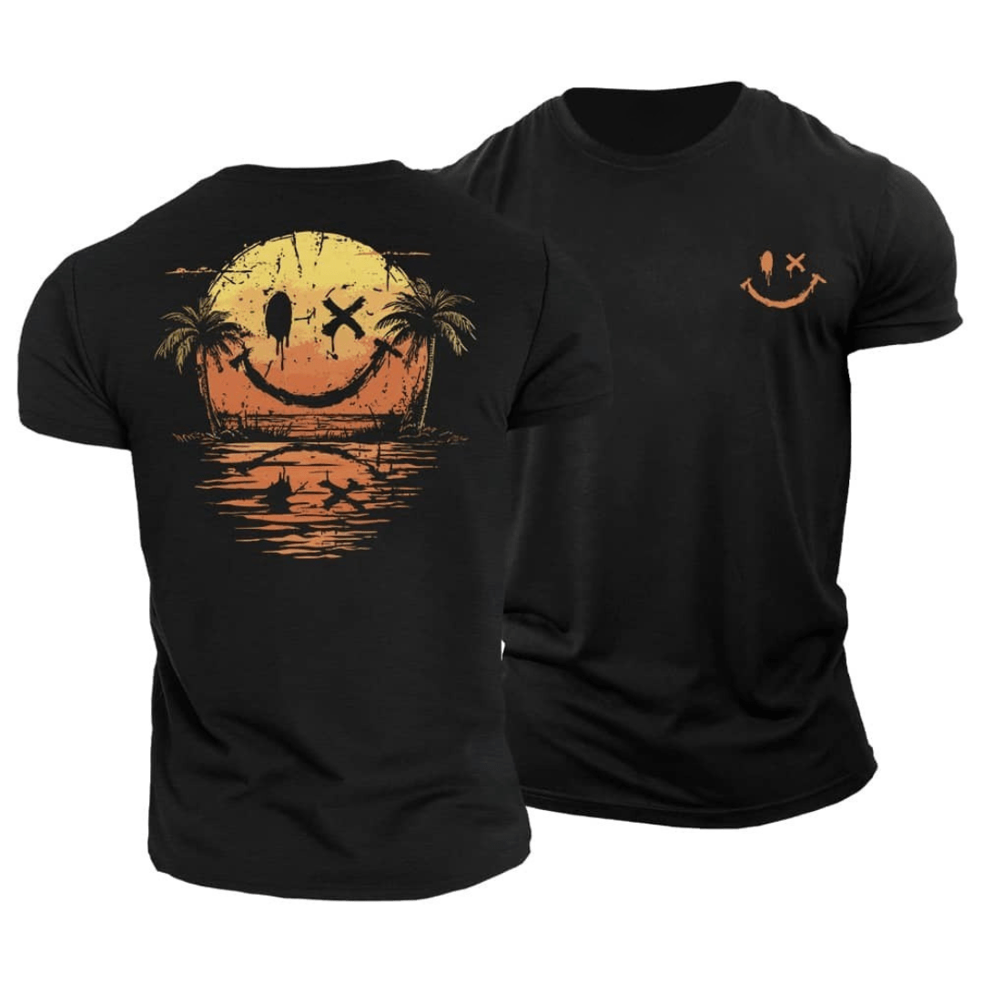 Letni T-shirt Z Uśmiechem Zee
