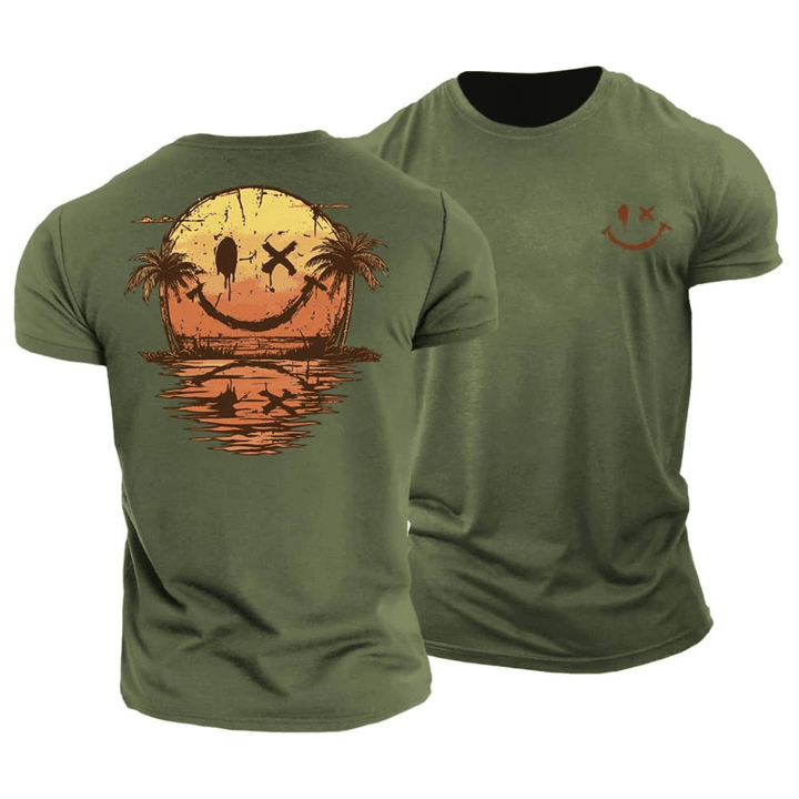 Letni T-shirt Z Uśmiechem Zee
