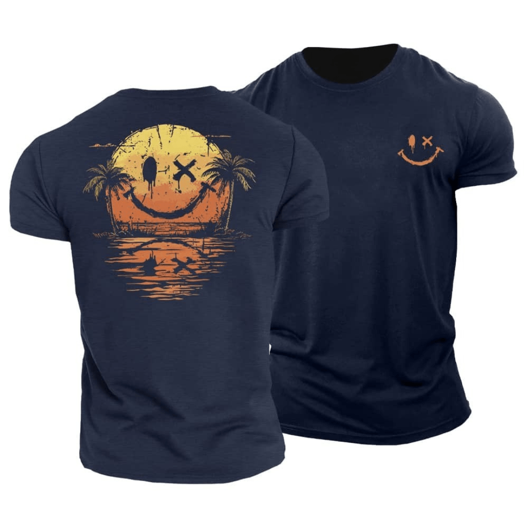 Letni T-shirt Z Uśmiechem Zee